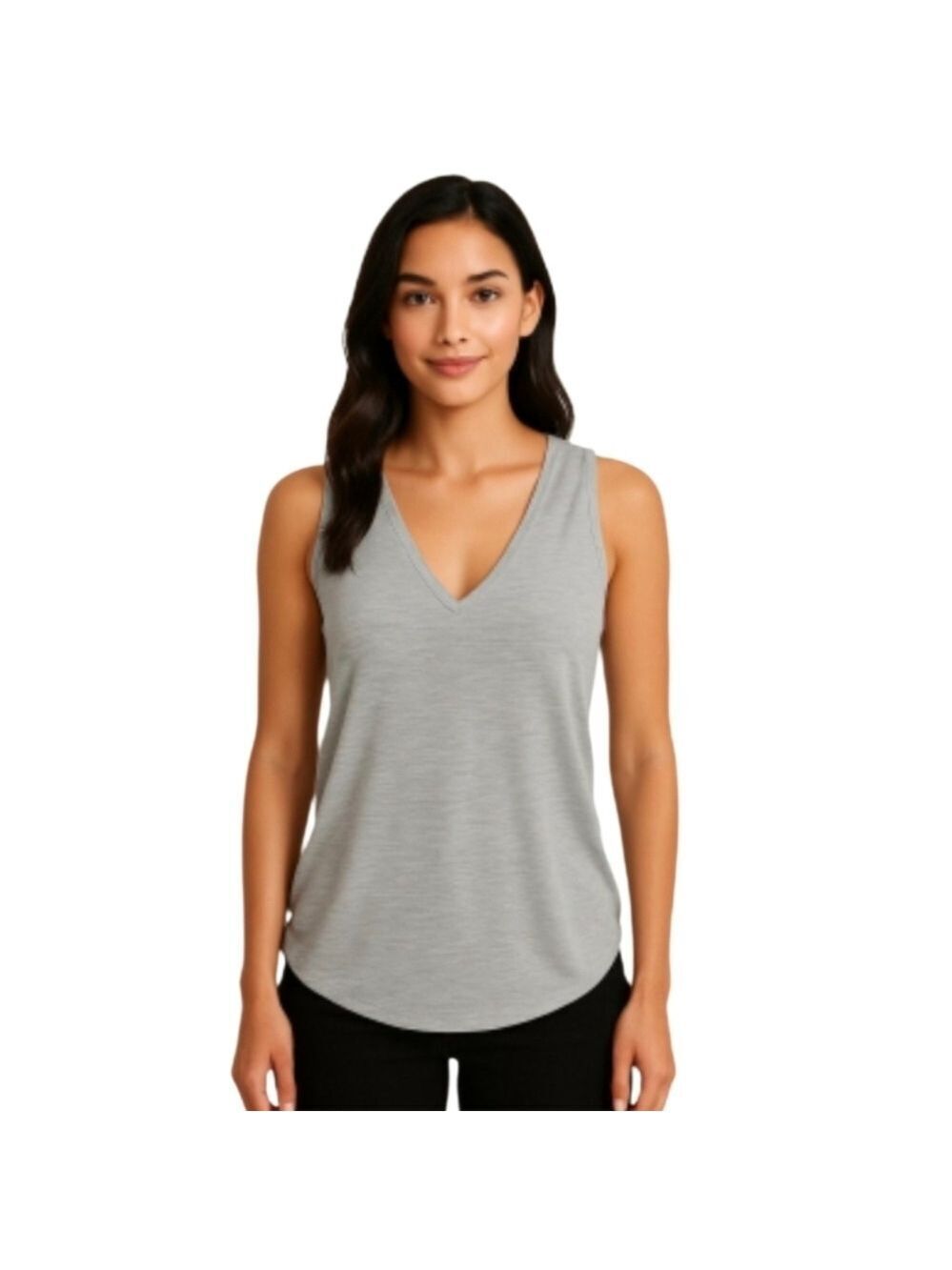 Old Navy Active Size XS Breathe On Light Gray V-neck workout shirt athletic top